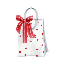Gift box watercolor