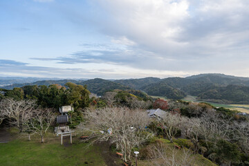 Fototapeta premium 館山城 - 八犬伝博物館 - 天守閣からの眺望