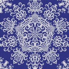 seamless pattern with snowflakes