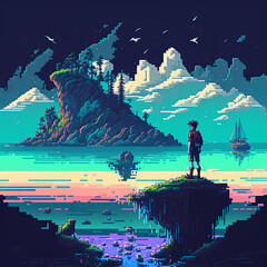 Unparalleled pixel art wallpaper