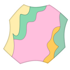 Pastel Frame Design Decoration