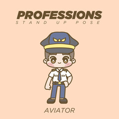 CUTE KAWAII PROFESSIONS STANDING UP