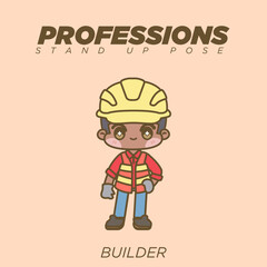 CUTE KAWAII PROFESSIONS STANDING UP