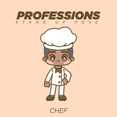 CUTE KAWAII PROFESSIONS STANDING UP