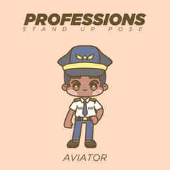 CUTE KAWAII PROFESSIONS STANDING UP