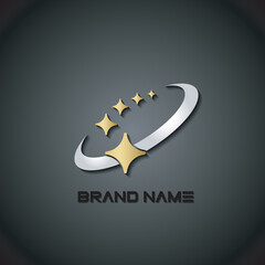 Rising star future shape business vector logo icon