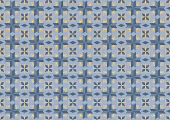 Geometrical pattern seamless in the earth tone color