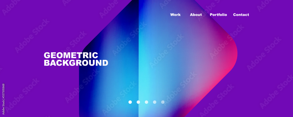 Poster composition of trendy minimalist geometric elements abstract background. vector illustration for wal