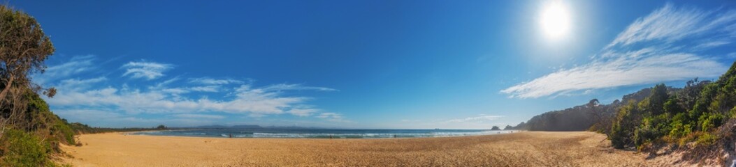 Panorama of The Pass, Byron Bay, New South Wales, Australia