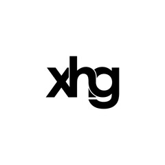xhg letter initial monogram logo design