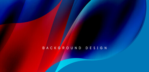 Elegant waves and flowing fluid abstract background. Template for covers, templates, flyers, placards, brochures, banners