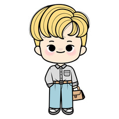 Fototapeta premium boy student