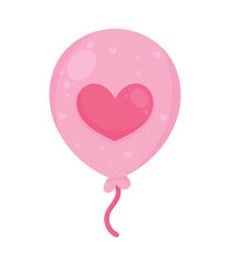 heart love in balloon helium