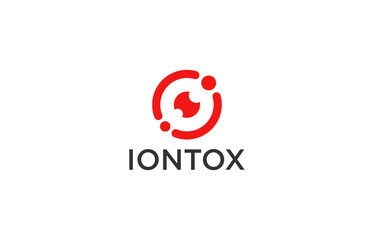 ion and science tech logo design templates