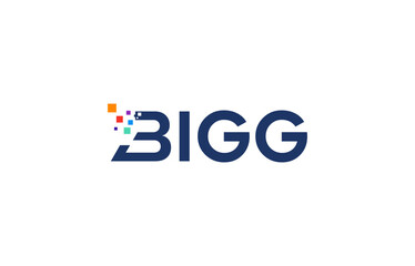 letter b pixel logo design