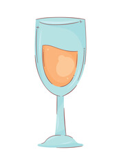 yellow wine cup drink