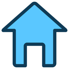 home filled line icon