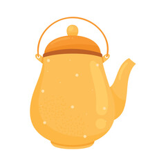 yellow teapot kitchen utensil