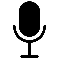 mic glyph icon