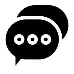 chat glyph icon