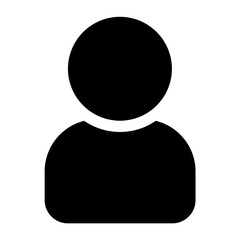 user glyph icon