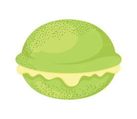 green donut pastry product