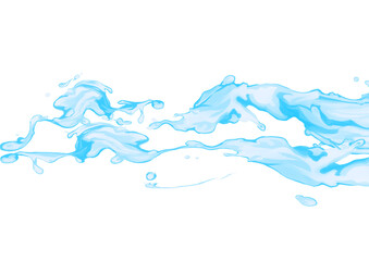water splash isolated on white background