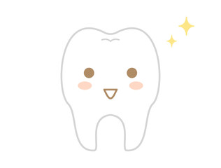 歯をキャラクターにしたイラスト