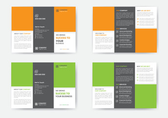 Corporate Tri fold Design Template