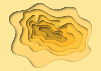 Vector of background colorful paper cut shapes. 3D abstract paper art style, design layout for business presentations, flyers, posters, prints, decoration, cards, brochure