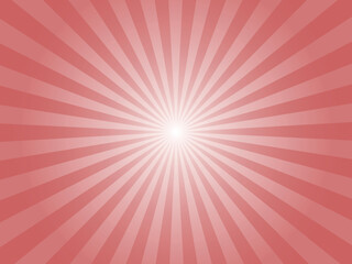 Red sunburst background. Summer Banner, poster backdrop. Retro style comic background.