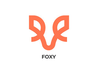 Fox head identity design for company business logo