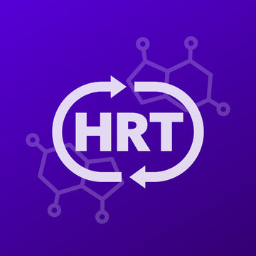 HRT Icon, Hormone Replacement Therapy Vector