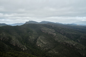 clouds over the mountains