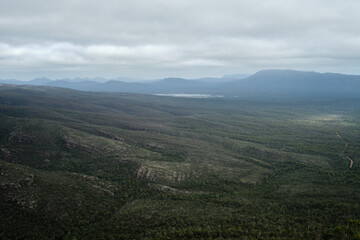 Fototapeta premium clouds over the mountains at Grampians Victoria, Australia