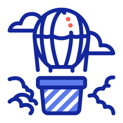 hot air balloon icon