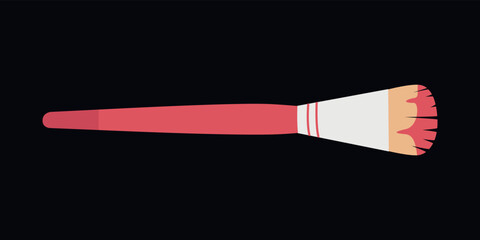 Flat vector painting tools in childish style. Hand drawn art supplies