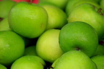 Fresh and Sauteed Green Apples