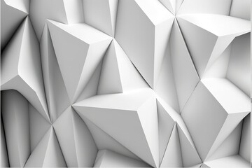 White low poly background.