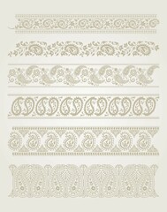 Fototapeta premium traditional paisley floral design , textile , Rajasthan, royal India 