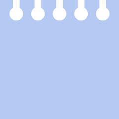 pastel blue paper journal planner decoration