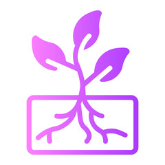 growing gradient icon