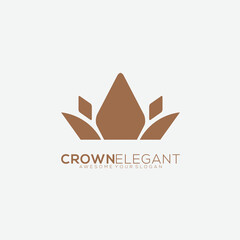 crown design gradient vector logo icon
