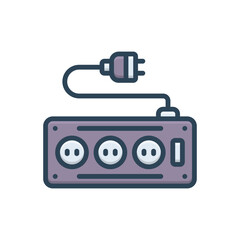 Color illustration icon for extensions
