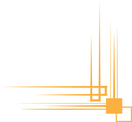 gold line corner, border, frame decoration