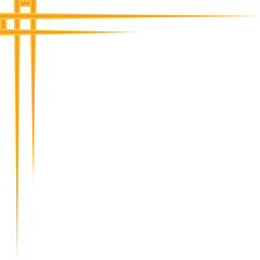 gold line corner, border, frame decoration