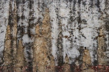 Old Grungy wall with water leaks