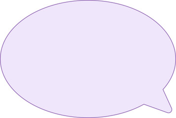 purple speech bubble, conversation bubble decoration