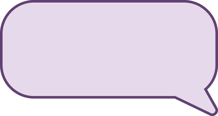 purple speech bubble, conversation bubble decoration