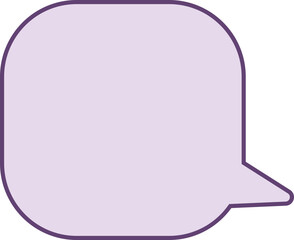 purple speech bubble, conversation bubble decoration